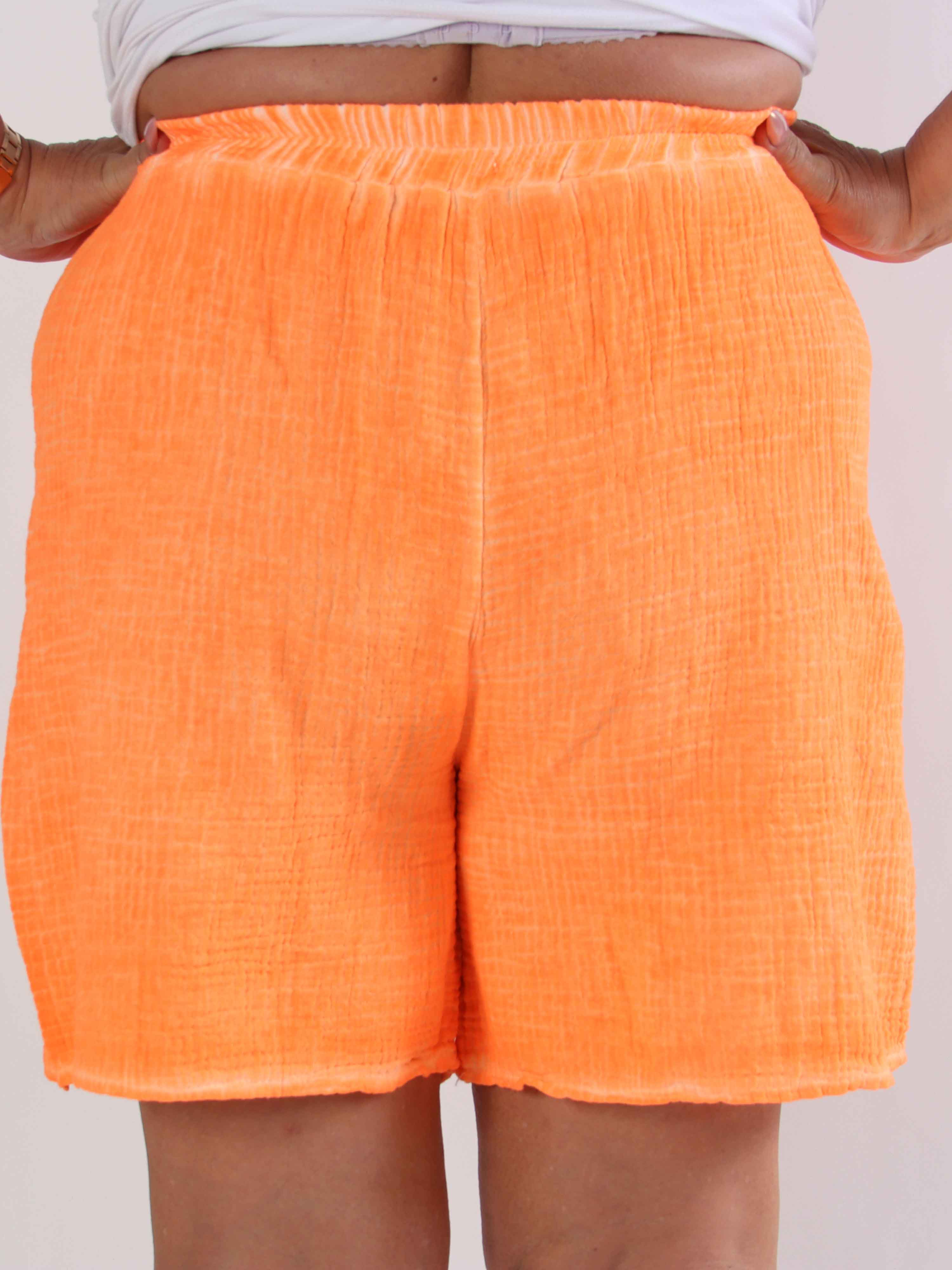 Delia - Mjuka plus size shorts i bomull
